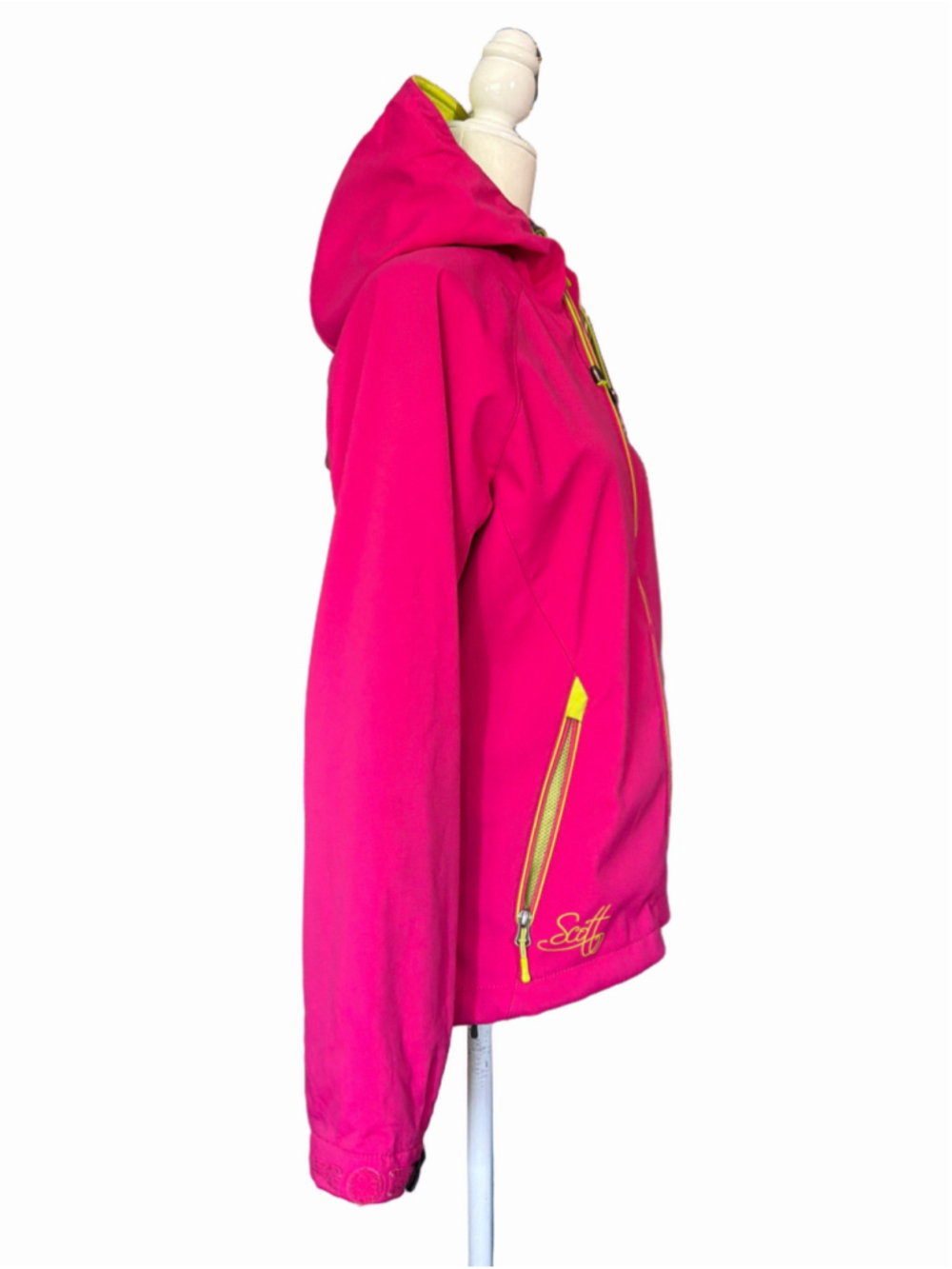 Women's Scott Ski Jacket Size S (4-5) Pink and Lime Green - Picture 4 of 9